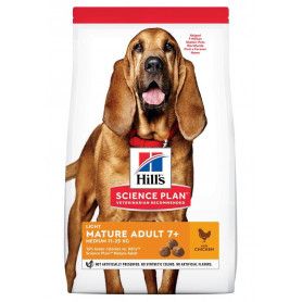 Croquettes Hill's Canine Mature Adult 7+ Light Medium au poulet