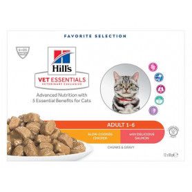 Vet essentials Feline Adult Pack mixte Sachet Repas