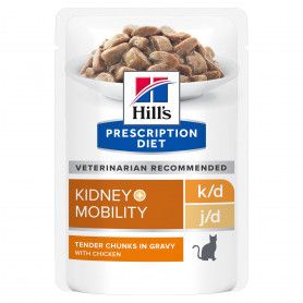 K/D J/D Kidney+Mobility Sachet Repas pour Chat Poulet