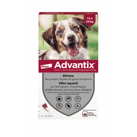 Advantix Chien Moyen de 10 à 25 kg