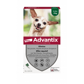 Advantix Très Petit Chien de 1,5 à 4 kg