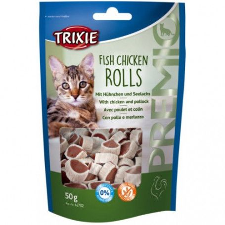 Friandises Chat Premio Fish Chicken Rolls