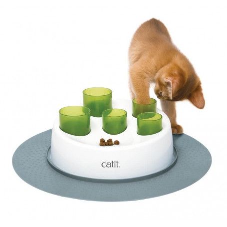 Jouet pour chat distributeur de croquettes