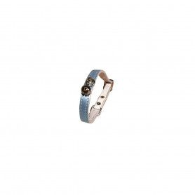 Collier chat cuir Irisé