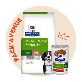 Pack'Avenue Hill's Prescription Diet j/d Metabolic+Mobility pour Chien