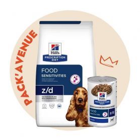 Pack'Avenue Hill's Prescription Diet Z/D Food Sensitivities Croquettes pour Chien 8 kg