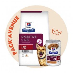 Pack'Avenue Hill's Prescription Diet I/D Digestive Croquettes pour Chien et chiot au Poulet