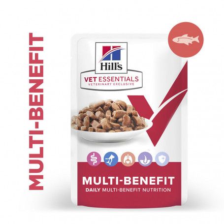 Vet Essentials Chat Multi-Benefit Adult 1+ Saumon Sachet repas