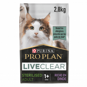 Croquette Purina Pro Plan, Liveclear Sterilised Adult Dinde chat
