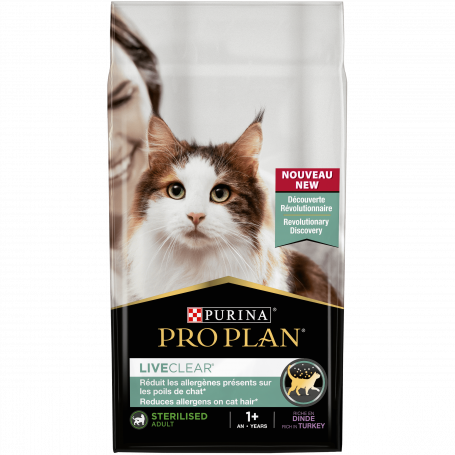 Purina Pro Plan Croquettes de Dinde pour Chat Stérilisé