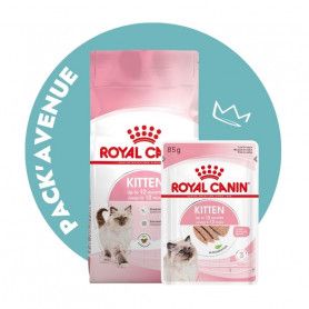 Pack'Avenue Royal Canin CAT KITTEN 10KG avec mousse en sachet repas