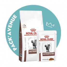 Pack'Avenue Royal Canin CAT GASTRO INTESTINAL sac 4kg  avec 12 sachets repas