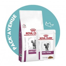 Pack'Avenue Royal Canin CAT EARLY RENAL sac 6kg avec 12 sachets repas