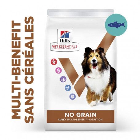 Vet Essentials Chien Multi-Benefit Adult + Medium Non Grain Thon