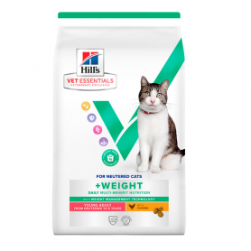 Hill's Vet Essentials Chat Multi-Benefit + Weight Young Adult Poulet