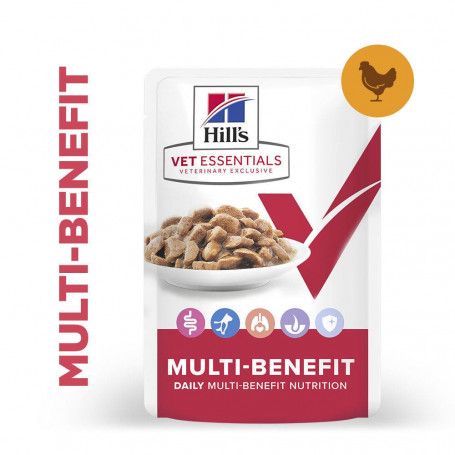 Vet Essentials Chat Multi-Benefit Adulte Poulet Sachet repas