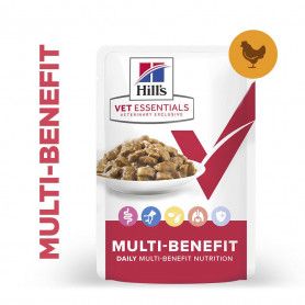 Sachets repas Vet Essentials Chat Multi-Benefit Mature Adulte 7+ au poulet