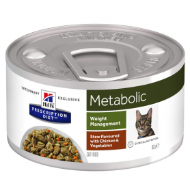 HILL'S PET NUTRITION Chat Metabolic Mijotés Poulet & Légumes, surpoids et obésité