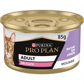 Boîtes Purina Pro Plan Cat delicate mousse à la dinde