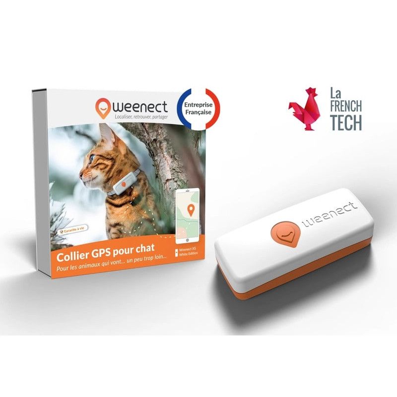 Collier GPS Pour Chat - Localisation En Temps Réel, Anti-étranglement, Batterie Longue Durée - Application Mobile