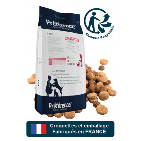Croquettes Préférence Chaton - 100% Française - sac de 3 Kg