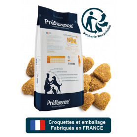 Croquettes Préférence chien mini, 100% Française - sac de 3 Kg