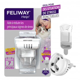 Diffuseur/Cartouches Feliway Help- réduit le stress chez le chat