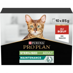 Sachets repas Cat Sterilised Nutrisavour boeuf en sauce