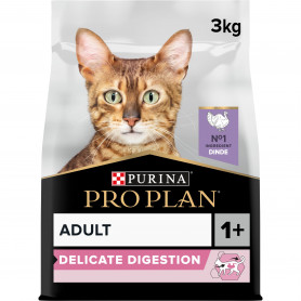 Croquettes Pro Plan Cat Adult Delicate Digestion à la dinde