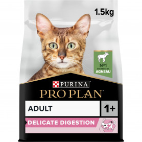 Croquettes Pro Plan Cat Adult Delicate Digestion Agneau