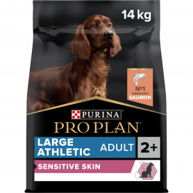 Croquette Purina Pro Plan, chien athlétique au saumon, Optiderma