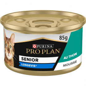 Boîte Purina Pro Plan Cat Senior 7+ mousse au Thon