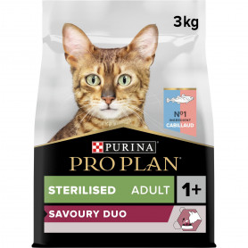 Croquettes Cat Sterilised Adult Savoury Duo Cabillaud et Truite