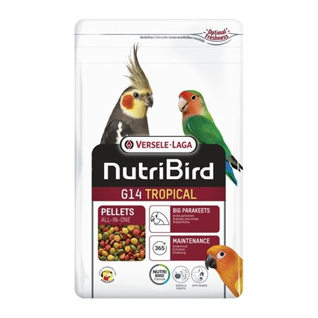 Nutribird grandes Perruches g14 Tropical(extrudé)