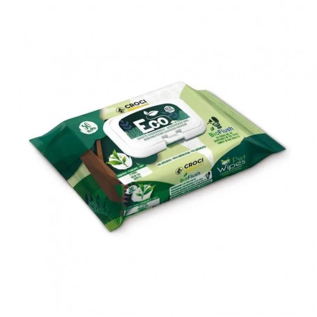 Lingettes biodégradables Croci Eco Pelage