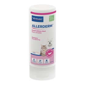 Shampooing Allerderm Virbac, peau sensible chat et chien