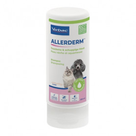 Shampooing Allerderm peau sèche et squameuse pour chat et chien