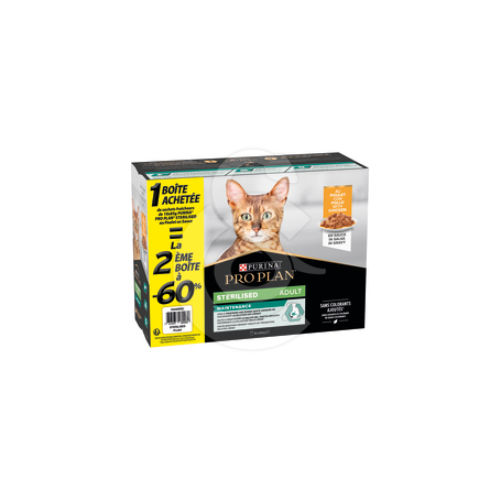 Pro Plan Cat Sterilised Maintenance Poulet Sauce Sachet rep.