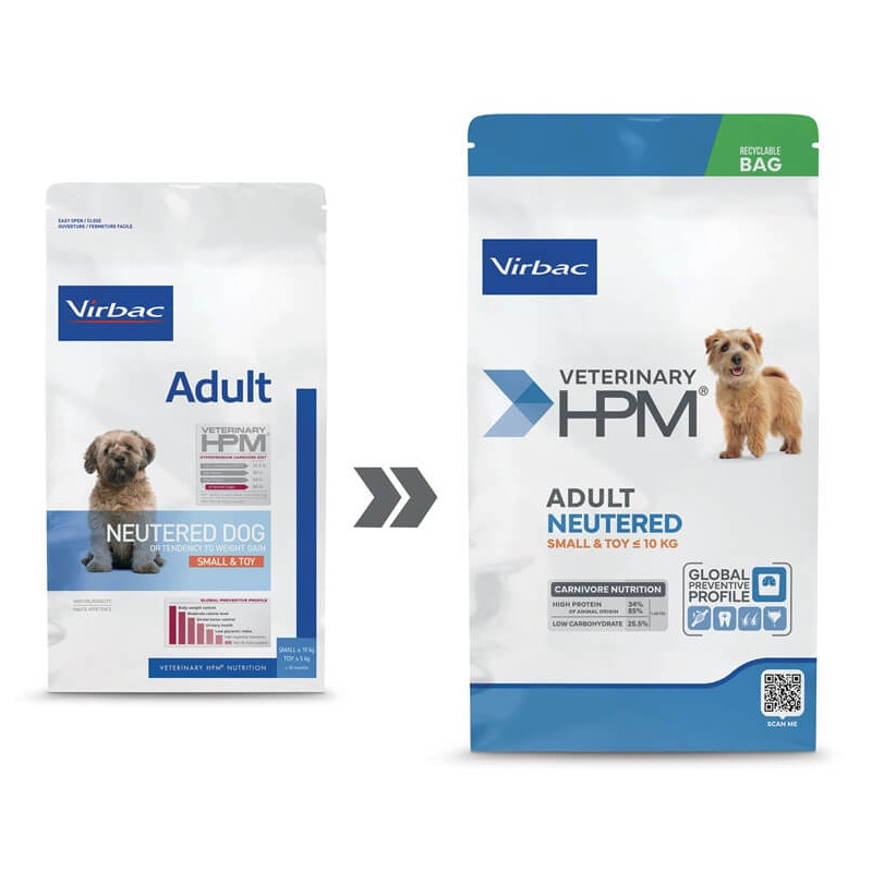 Veterinary HPM Dog Adult Neutered Small & Toy