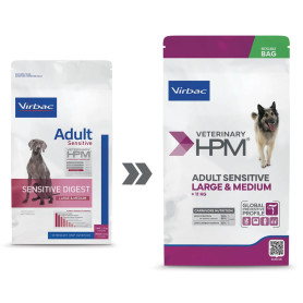 Veterinary HPM Dog Adult Sensitive Digest Large & Medium