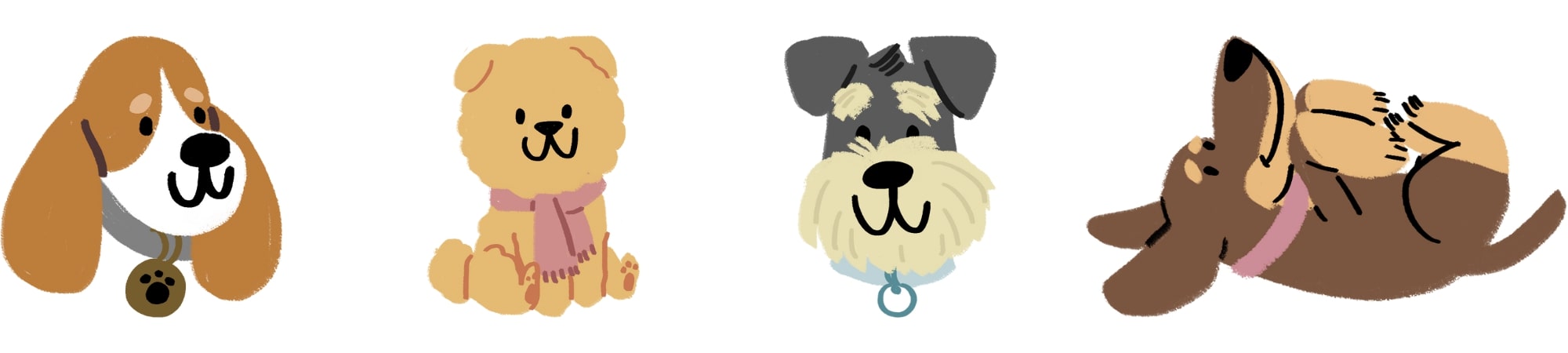 chiens illustrations