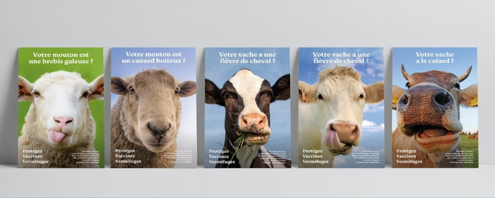 Les affiches de la campagne de communication rurale
