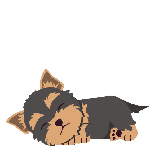 Illustration d'un chien qui dort